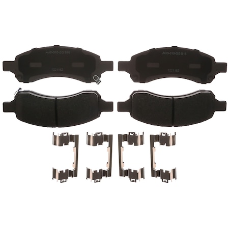 Acdelco Pad Asmfrt Disc Brk, 14D1169CHF1 14D1169CHF1